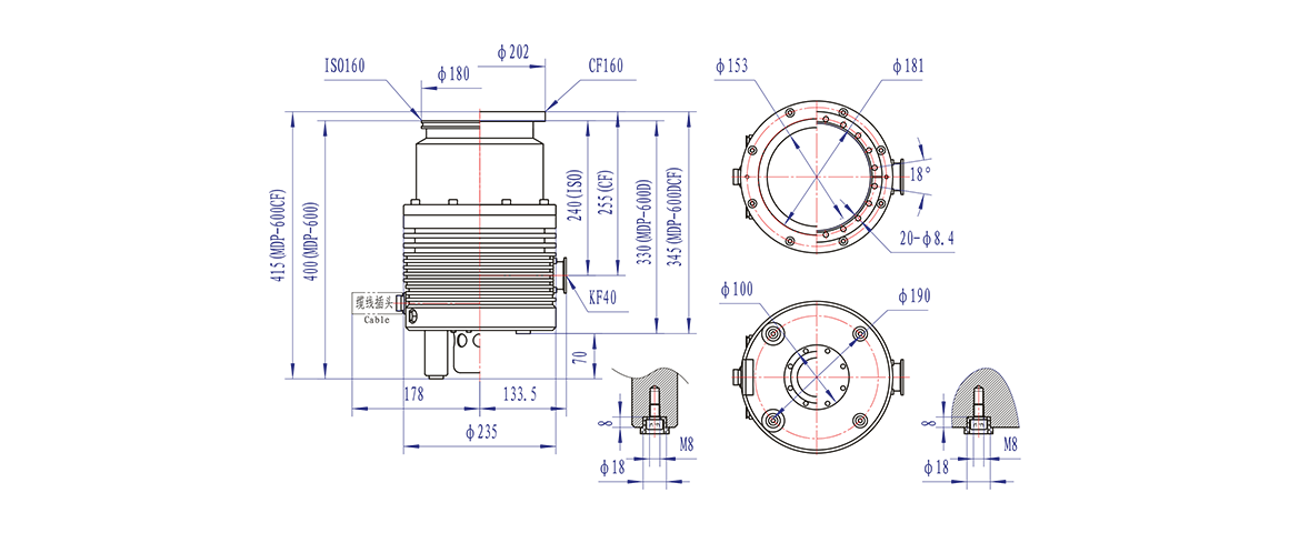 Turbo-H600-M涡轮分子泵